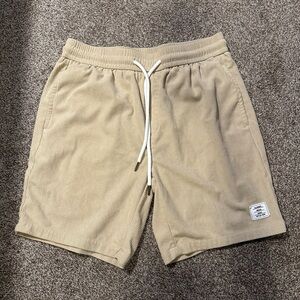 Men's Corduroy Drawstring Shorts - Tan